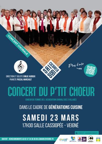 Affiche Génération Cuisine 23 mars 2024 à Cassiopée, Veigné.