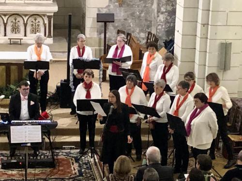 Concert de Noël du P'tit Choeur le 9 décembre 2023 à l'Eglise de Veigné.